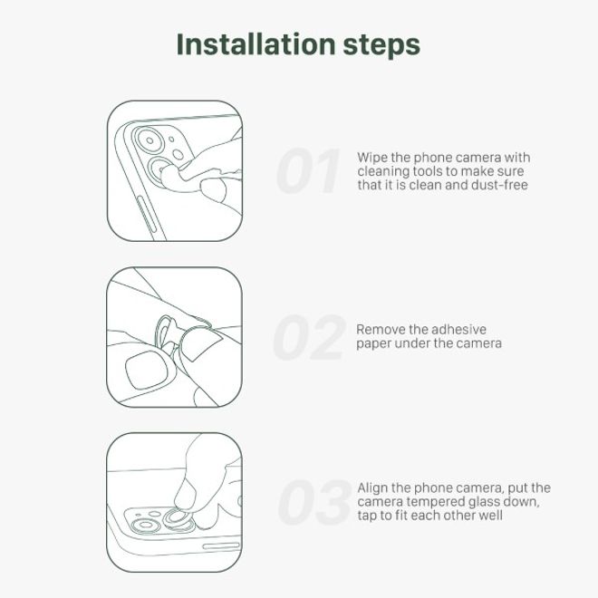 Nillkin - iPhone 11 Kameralinsen Schutzglas - CLRFilm Series - purpur