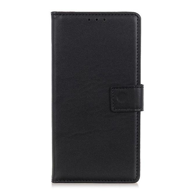 Xiaomi Redmi Note 8T Handy Hülle - Classic II Leder Bookcover Series - schwarz