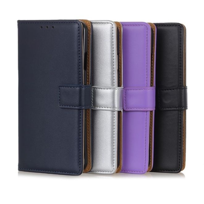 Xiaomi Redmi Note 8T Handy Hülle - Classic II Leder Bookcover Series - schwarz