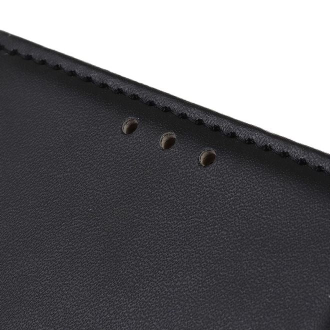 Xiaomi Redmi Note 8T Handy Hülle - Classic II Leder Bookcover Series - schwarz