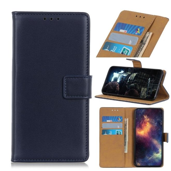 Xiaomi Redmi Note 8T Handy Hülle - Classic II Leder Bookcover Series - blau