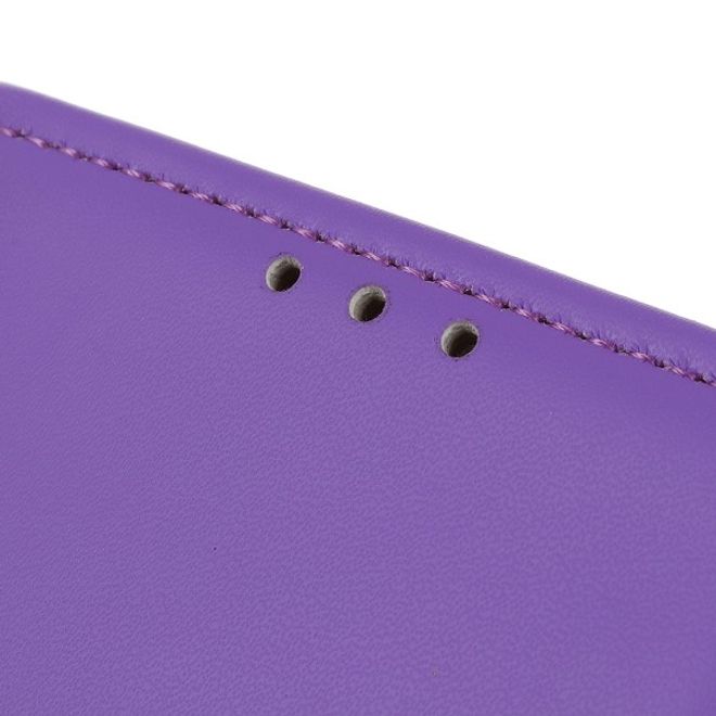 Xiaomi Redmi Note 8T Handy Hülle - Classic II Leder Bookcover Series - purpur