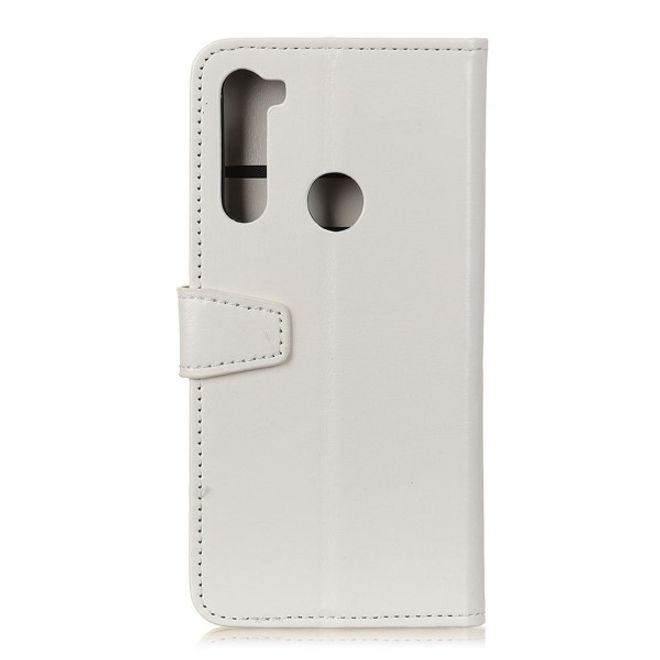 Xiaomi Redmi Note 8T Handyhülle - Crazy Horse Leder Bookcover Series - weiss