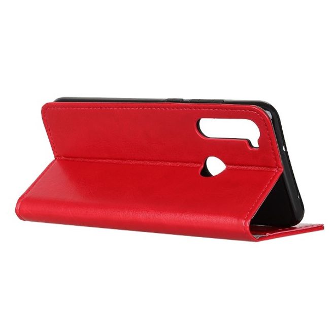 Xiaomi Redmi Note 8T Handyhülle - Crazy Horse Leder Bookcover Series - rot