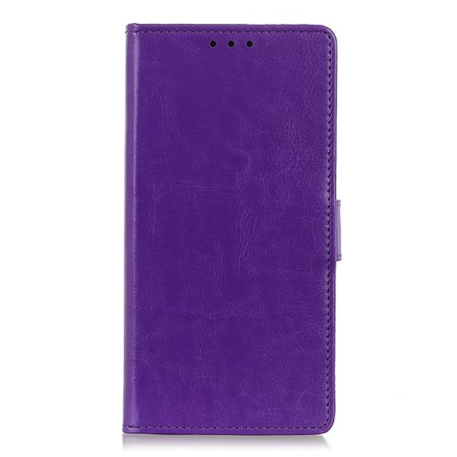 Xiaomi Redmi Note 8T Handyhülle - Crazy Horse Leder Bookcover Series - purpur