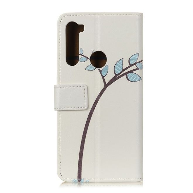 Xiaomi Redmi Note 8T Handy Hülle - Leder Bookcover Image Series - Eulen auf einem Ast