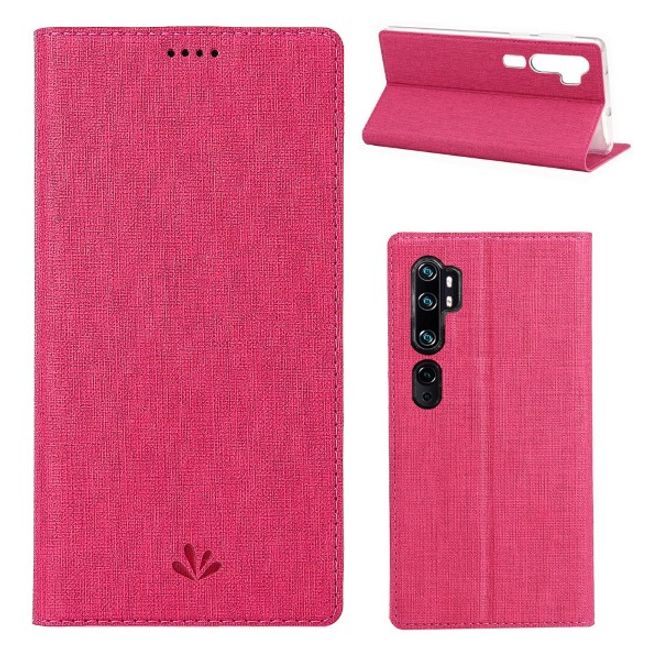 Vili Dmx - Xiaomi Mi Note 10 / Note 10 Pro Hülle - Case aus Leder - mit Standfunktion - rosa
