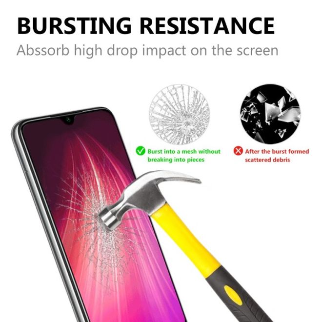 Xiaomi Redmi Note 8T Schutzglas Displayschutz - Panzer Glas - 0.3mm dick - transparent