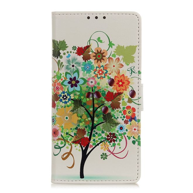 Samsung Galaxy S20 Ultra Handy Hülle - Leder Bookcover Image Series - farbiger Baum