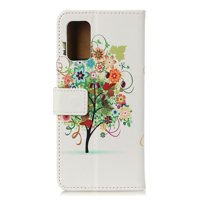 Samsung Galaxy S20 Ultra Handy Hülle - Leder Bookcover Image Series - farbiger Baum