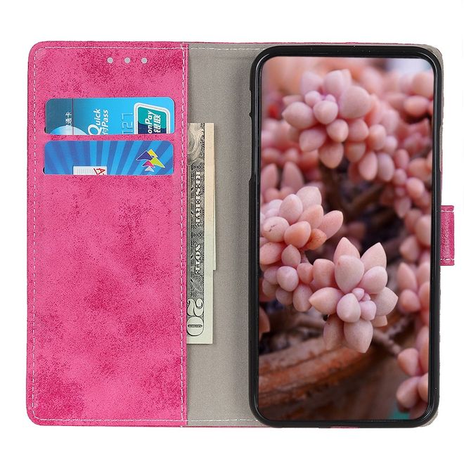 Samsung Galaxy S20 Ultra Handyhülle - Vintage Leder Bookcover Series - rosa