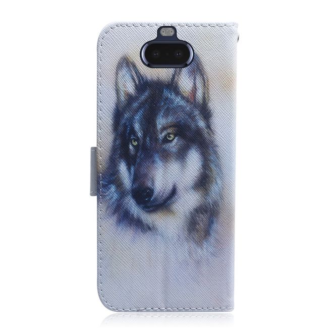 Sony Xperia 8 Handy Hülle - Leder Bookcover Image Series - Husky