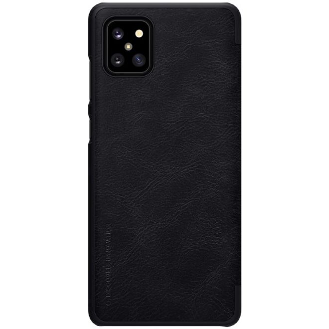 Nillkin - Samsung Galaxy Note 10 Lite Hülle - Leder Book Case - Qin Series - schwarz