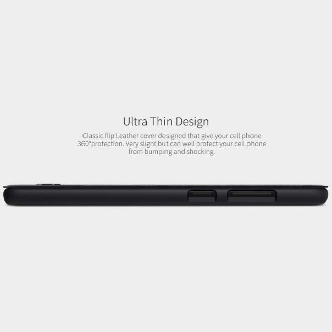 Nillkin - Samsung Galaxy Note 10 Lite Hülle - Leder Book Case - Qin Series - schwarz