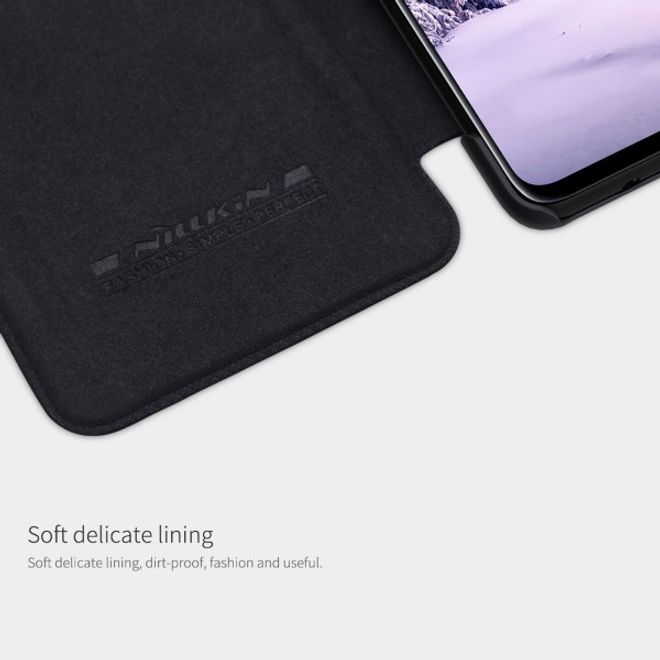 Nillkin - Samsung Galaxy Note 10 Lite Hülle - Leder Book Case - Qin Series - schwarz
