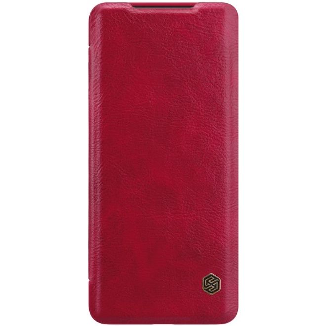 Nillkin - Samsung Galaxy S20 Ultra Hülle - Leder Book Case - Qin Series - rot