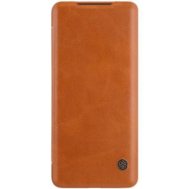 Nillkin - Samsung Galaxy S20 Ultra Hülle - Leder Book Case - Qin Series - braun