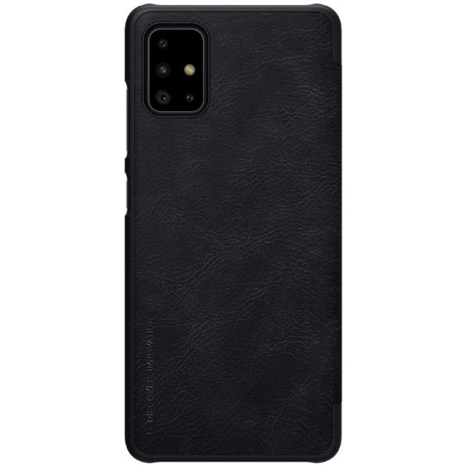 Nillkin - Samsung Galaxy A71 Hülle - Leder Book Case - Qin Series - schwarz