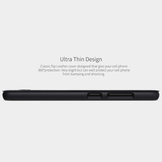 Nillkin - Samsung Galaxy A71 Hülle - Leder Book Case - Qin Series - schwarz