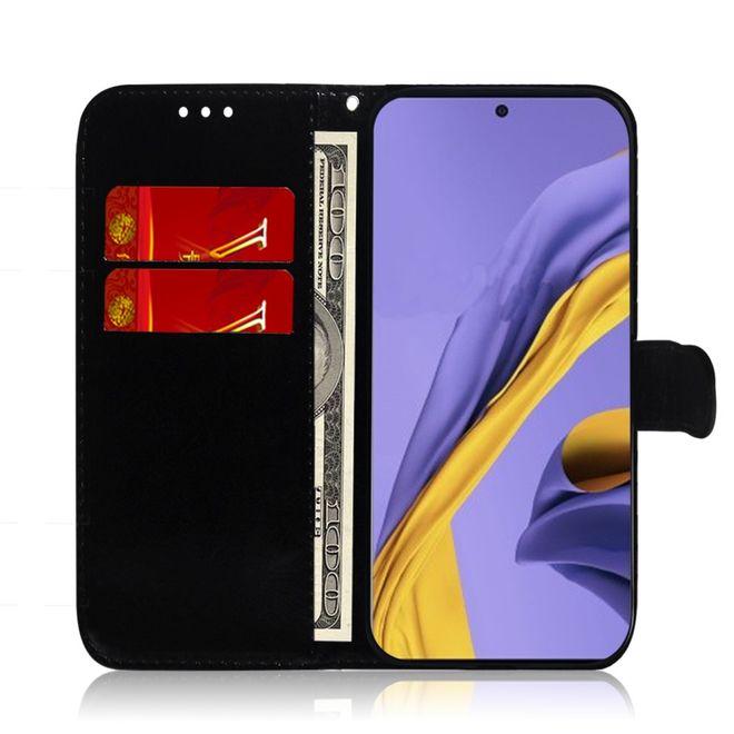 Samsung Galaxy A51 Hülle - Mirror Surface Bookcover Series - silber