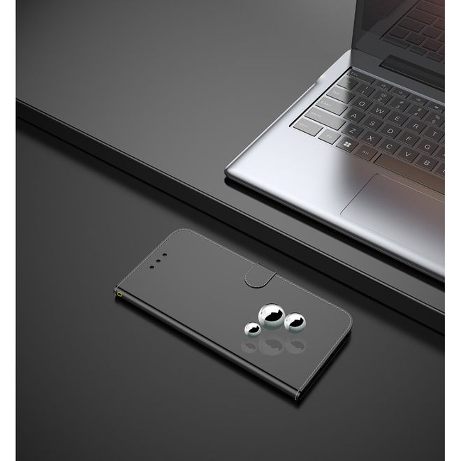 Samsung Galaxy S20 Ultra Hülle - Mirror Surface Bookcover Series - schwarz