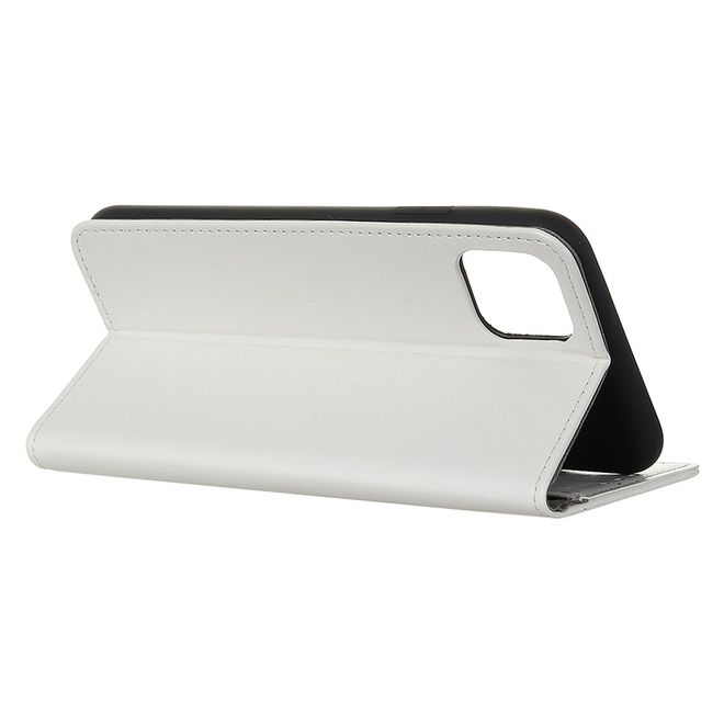 Samsung Galaxy Note 10 Lite Handyhülle - Crazy Horse Leder Bookcover Series - weiss