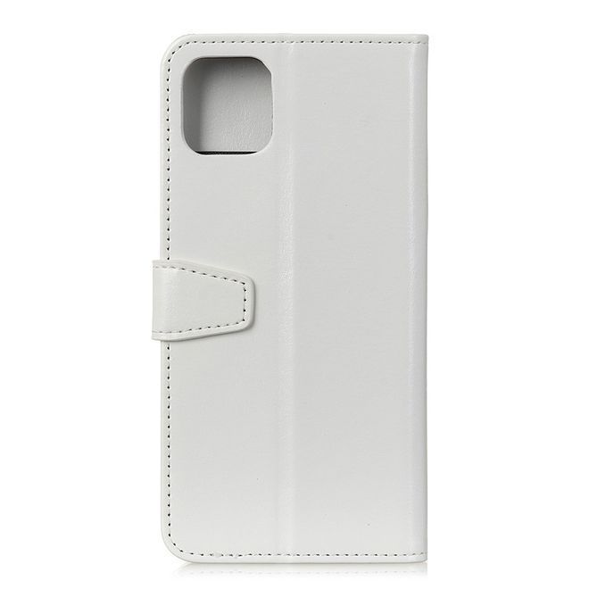 Samsung Galaxy Note 10 Lite Handyhülle - Crazy Horse Leder Bookcover Series - weiss