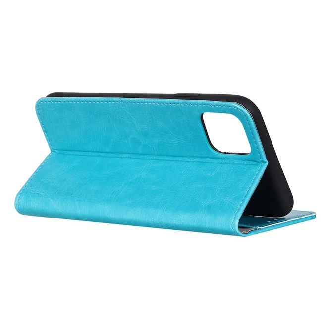 Samsung Galaxy Note 10 Lite Handyhülle - Crazy Horse Leder Bookcover Series - blau