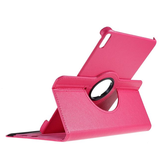 Huawei MatePad Pro Hülle - 360° rotierbares Case aus Leder - rosa