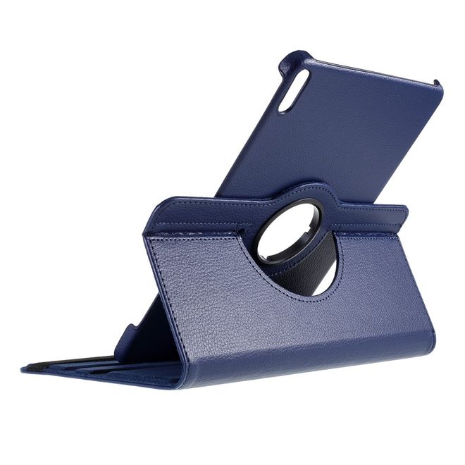 Huawei MatePad Pro Hülle - 360° rotierbares Case aus Leder - dunkelblau