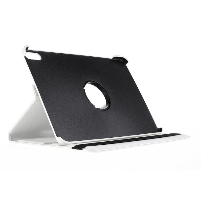 Huawei MatePad Pro Hülle - 360° rotierbares Case aus Leder - weiss