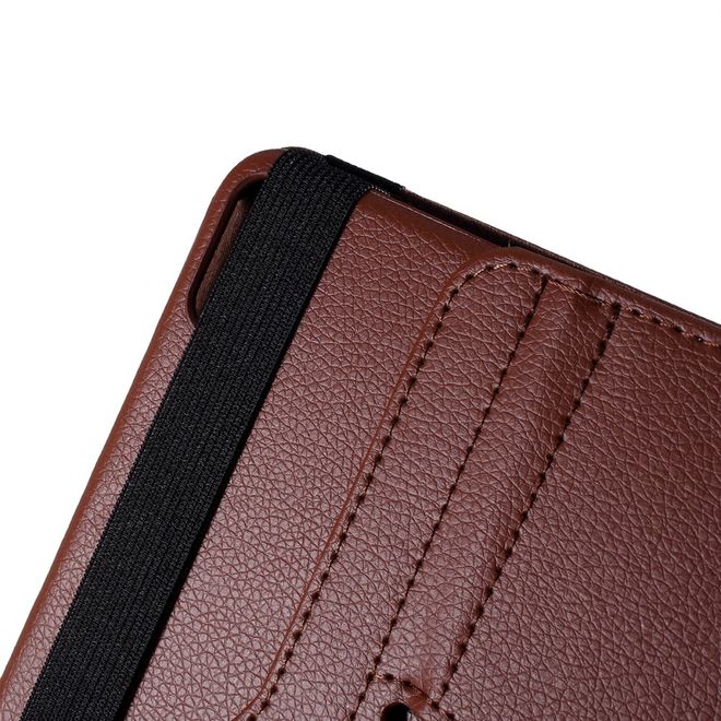 Huawei MatePad Pro Hülle - 360° rotierbares Case aus Leder - braun
