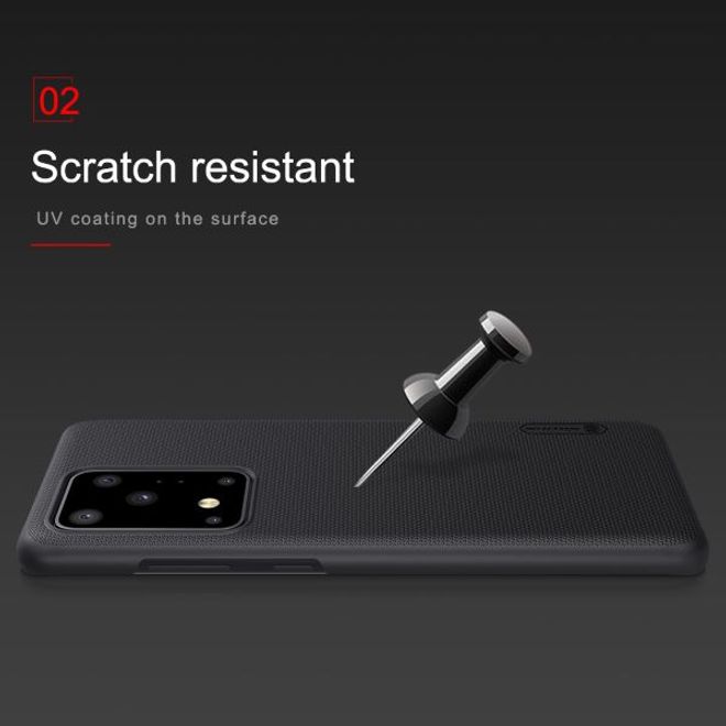 Nillkin - Samsung Galaxy S20 Ultra Hülle - Plastik Case - Super Frosted Shield Series - weiss