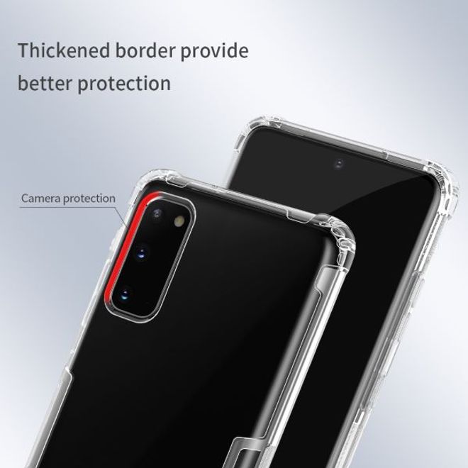 Nillkin - Samsung Galaxy S20 Hülle - Case aus elastischem Plastik - Nature Soft Series - grau