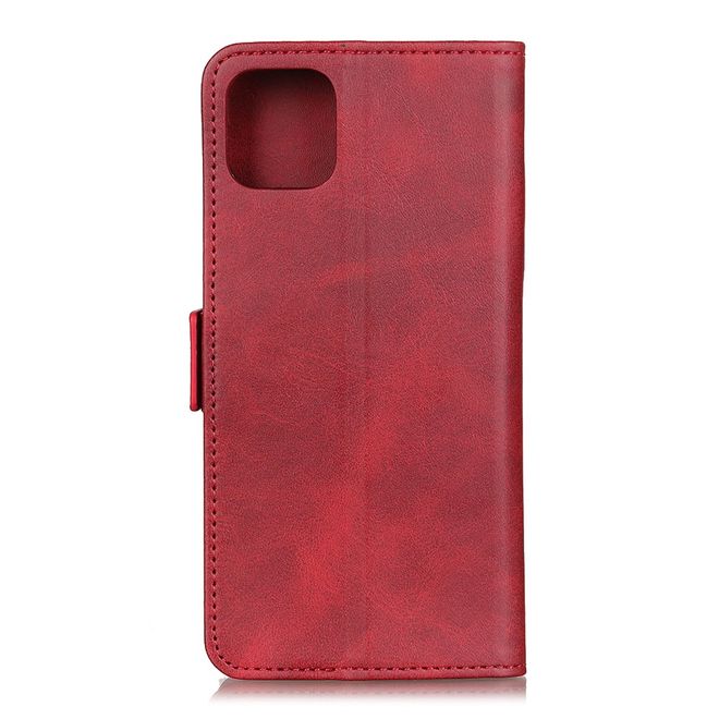 Samsung Galaxy S20 Ultra Handy Hülle - Classic VI Leder Bookcover Series - rot