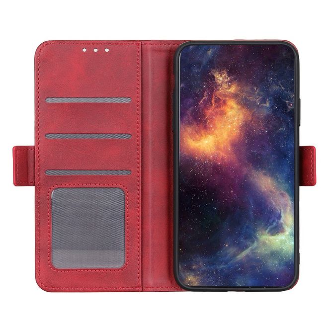 Samsung Galaxy S20 Ultra Handy Hülle - Classic VI Leder Bookcover Series - rot