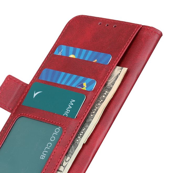 Samsung Galaxy S20 Ultra Handy Hülle - Classic VI Leder Bookcover Series - rot