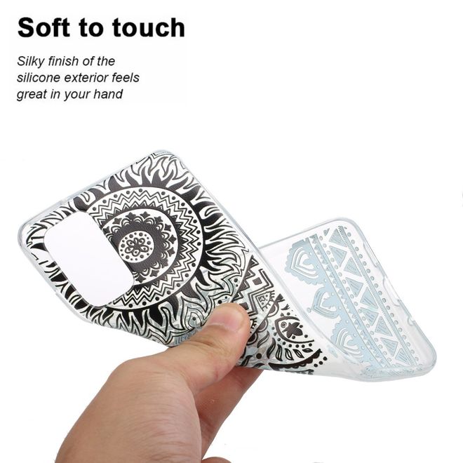 Samsung Galaxy S20+ Handyhülle - Softcase Image Plastik Series - schwarzes Muster