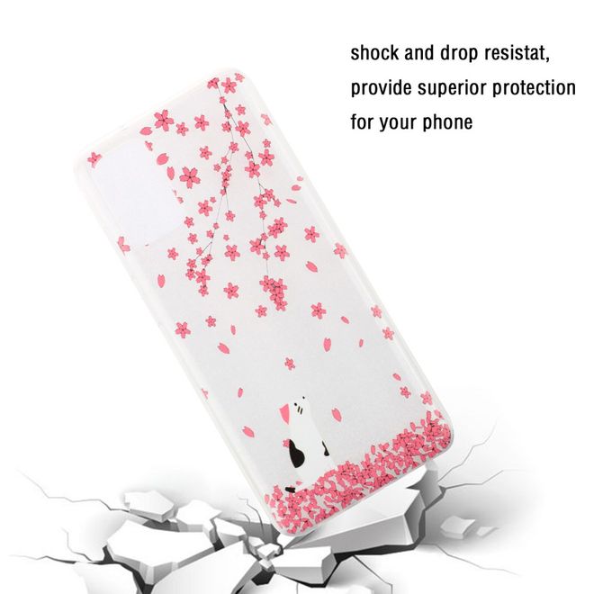 Samsung Galaxy S20+ Handyhülle - Softcase Image Plastik Series - Katze und Blumen