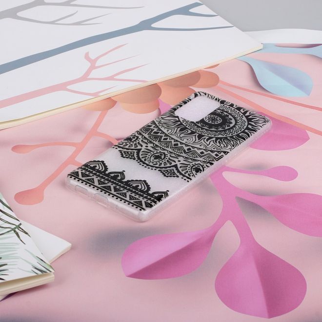 Samsung Galaxy S20 Ultra Handyhülle - Softcase Image Plastik Series - schwarzes Muster