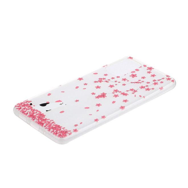 Samsung Galaxy S20 Handyhülle - Softcase Image Plastik Series - Katze und Blumen