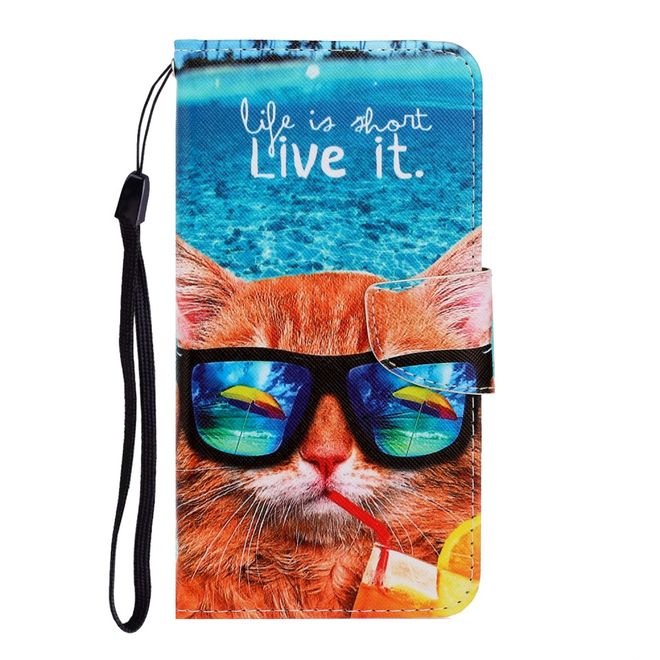 Samsung Galaxy S20 Ultra Handy Hülle - Leder Bookcover Image Series - coole Katze