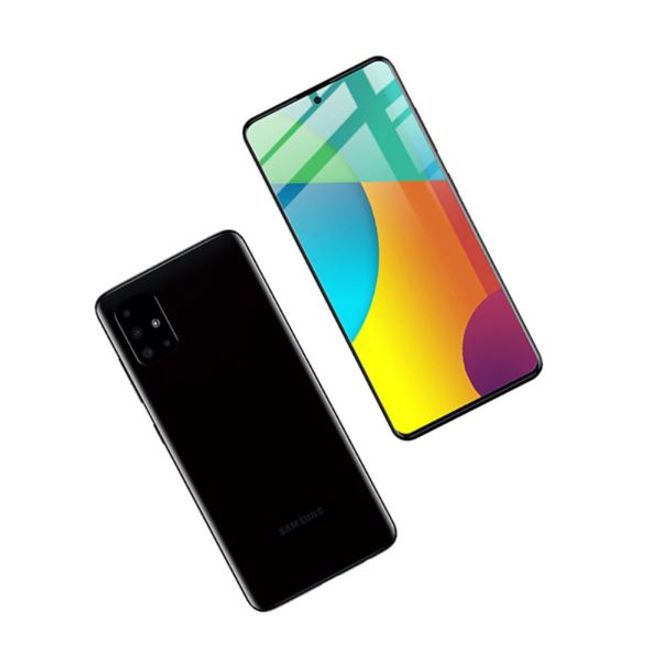 Samsung Galaxy A51 / A51 5G Panzerglas 2.5D Full Cover - Full Glue Displayschutz (0.33 mm) - schwarz