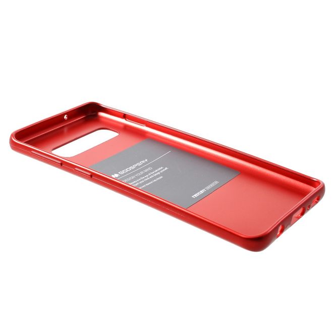 Goospery - Samsung Galaxy A50 Handy Hülle - TPU Soft Case - i Jelly Metal Series - rot