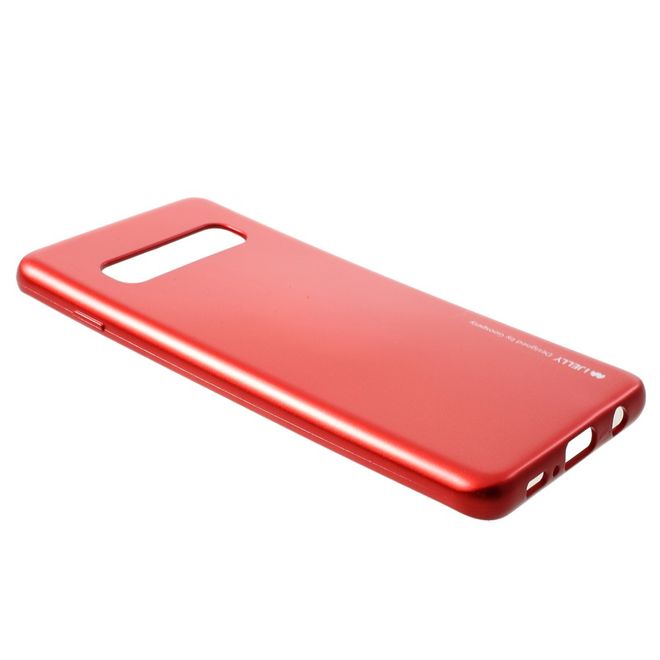 Goospery - Samsung Galaxy S20 Ultra Handy Hülle - TPU Soft Case - i Jelly Metal Series - rot