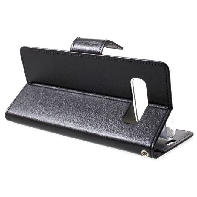 Goospery - Samsung Galaxy S20+ Hülle - Leder Bookcover - Bravo Diary Series - schwarz