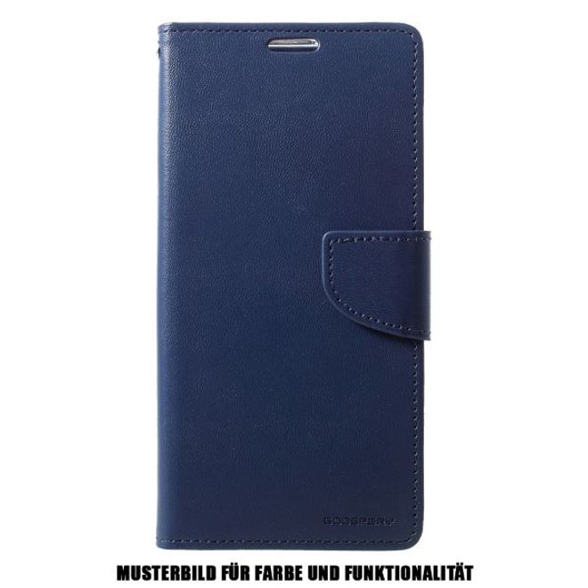 Goospery - Samsung Galaxy S20+ Hülle - Leder Bookcover - Bravo Diary Series - navy