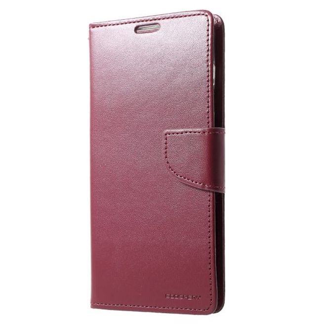 Goospery - Samsung Galaxy S20+ Hülle - Leder Bookcover - Bravo Diary Series - weinrot