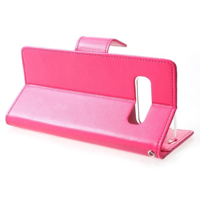 Goospery - Samsung Galaxy S20 Hülle - Leder Bookcover - Bravo Diary Series - rosa