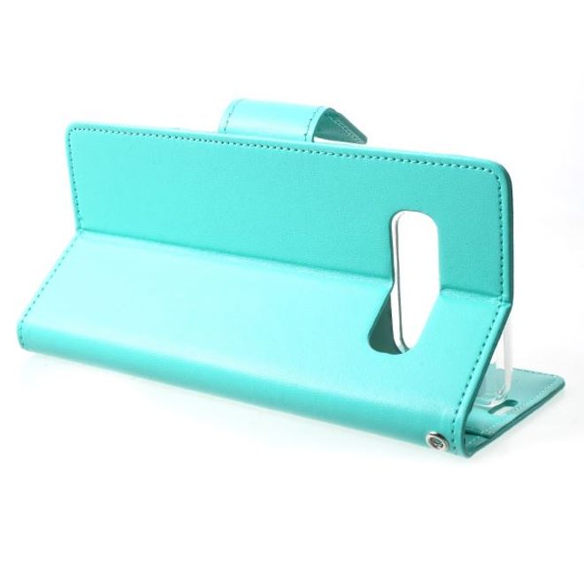 Goospery - Samsung Galaxy S20 Hülle - Leder Bookcover - Bravo Diary Series - mint